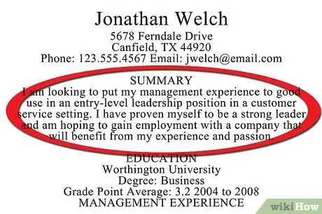 Напишите функциональное резюме, шаг 5