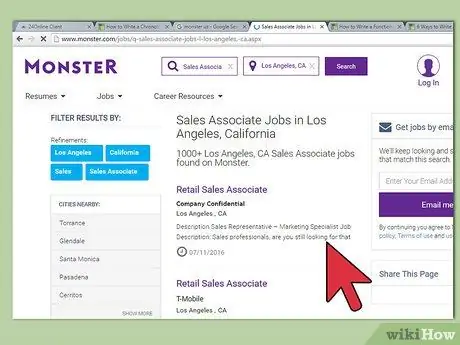 Напишите хронологическое резюме, шаг 3