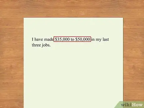 Включите историю зарплат в шаге 1 резюме