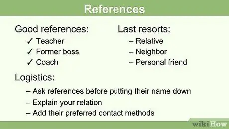 Создайте резюме для подростка Шаг 10