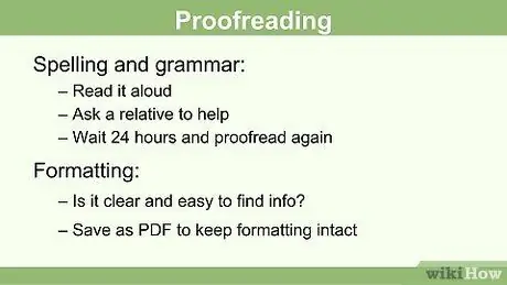 Создайте резюме для подростка Шаг 12