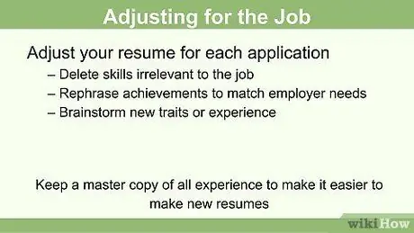 Создать резюме для подростка Шаг 13