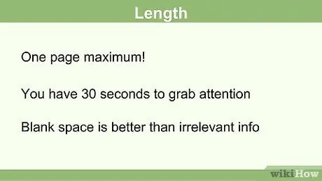 Создайте резюме для подростка Шаг 2