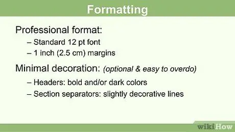 Создайте резюме для подростка Шаг 3