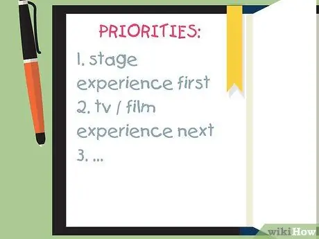 Создайте свое актерское резюме Шаг 4