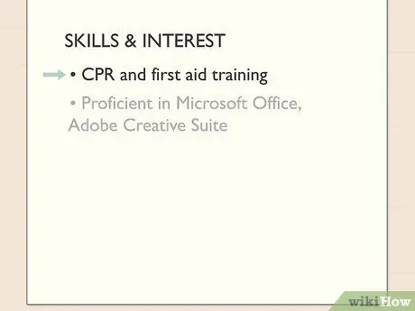 Сделайте присмотр за детьми в своем резюме Шаг 5