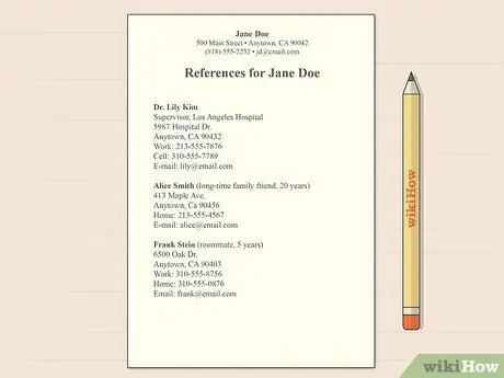 Сделайте присмотр за детьми в резюме Шаг 9