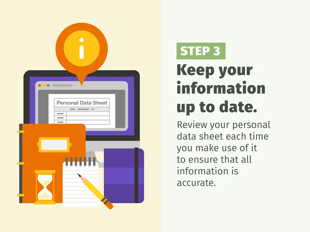 Как сделать лист личных данных: 14 шагов (с изображениями)