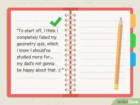 Напишите дневник Шаг 11