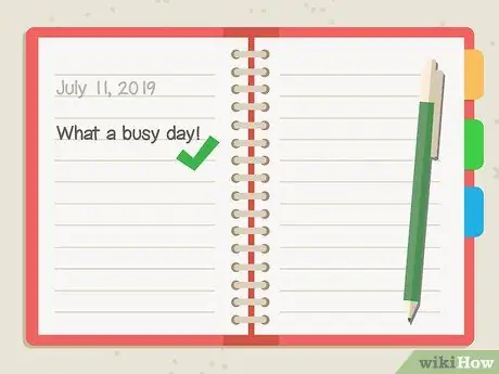 Напишите дневник Шаг 8