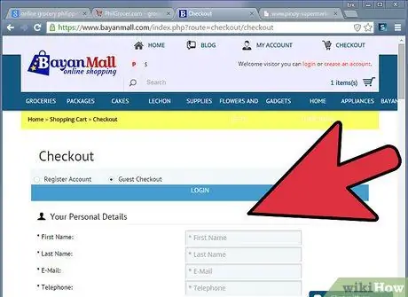 Делайте покупки в магазине в Интернете Шаг 7