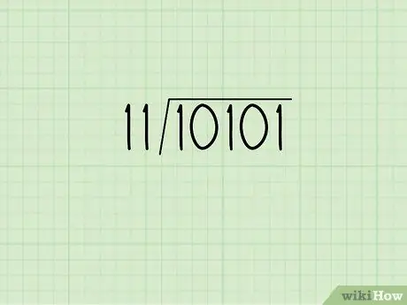 Разделите двоичные числа, шаг 2