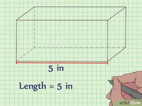 Расчет объема прямоугольной призмы Шаг 1