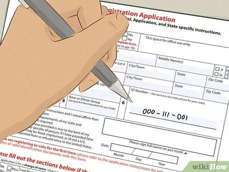 Зарегистрируйтесь, чтобы проголосовать лично Шаг 8