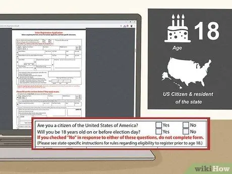 Зарегистрируйтесь, чтобы проголосовать лично Шаг 3