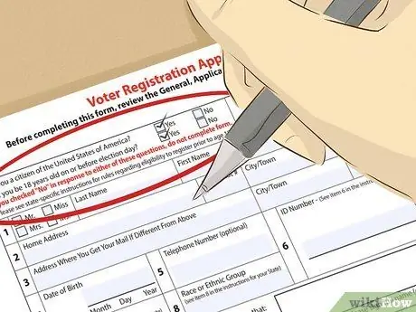 Зарегистрируйтесь, чтобы проголосовать лично Шаг 7