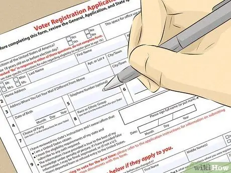 Зарегистрируйтесь, чтобы проголосовать лично Шаг 6