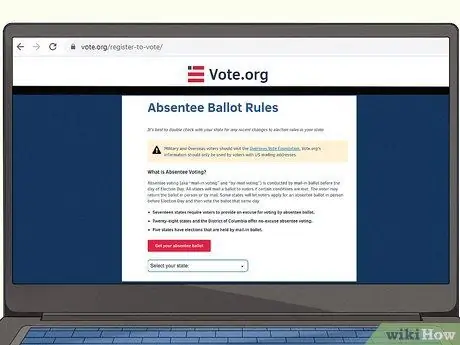 Голосование по почте Шаг 2