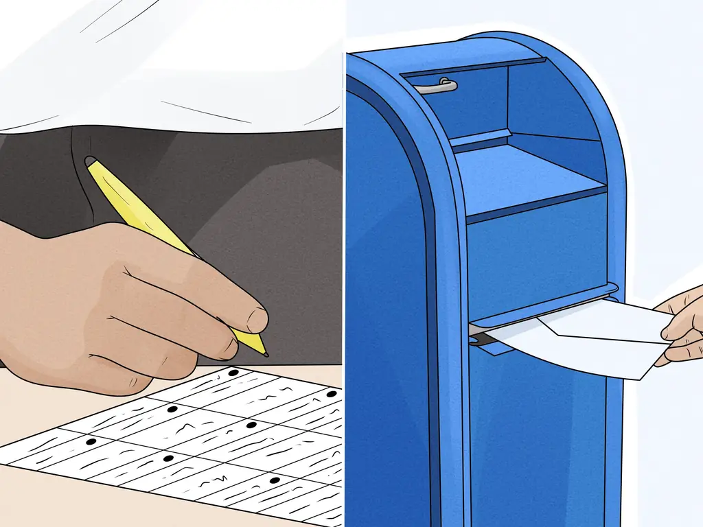 Как проголосовать по почте: 8 шагов (с картинками)