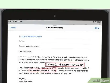 Удержание арендной платы у арендодателя Шаг 7