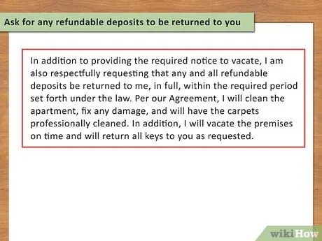 Напишите письмо-уведомление своему арендодателю. Шаг 8