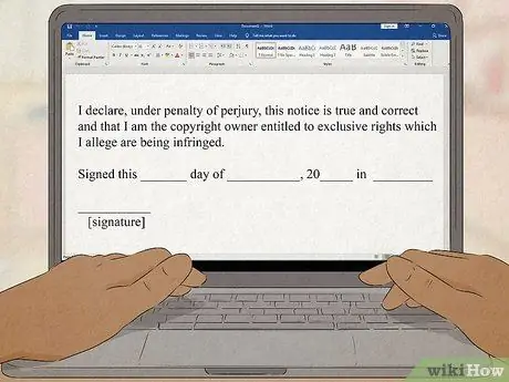 Напишите запрос на удаление DMCA Шаг 9