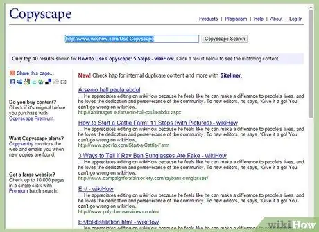 Используйте Copyscape Step 4