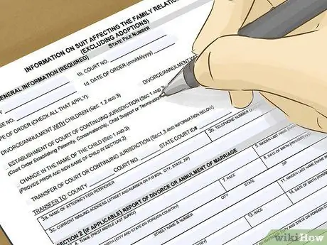 Подать на развод в Техасе без адвоката Шаг 7