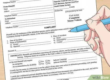 Подавать небольшие претензии в Нью-Джерси Шаг 5