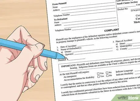 Подавать небольшие претензии в Нью-Джерси Шаг 6