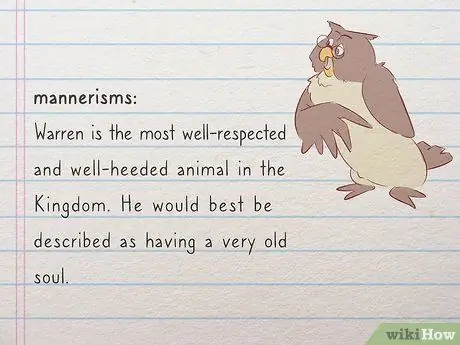 Создание подробного профиля персонажа Шаг 4