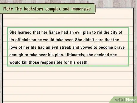 Напишите предысторию, шаг 6