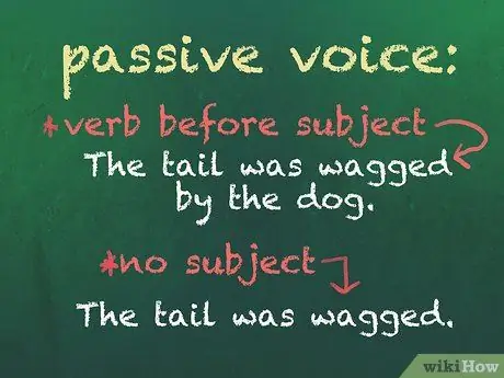 Избегайте использования пассивного голоса Шаг 5