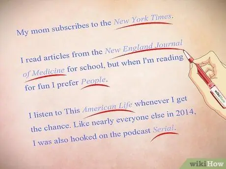 Используйте курсив, шаг 2