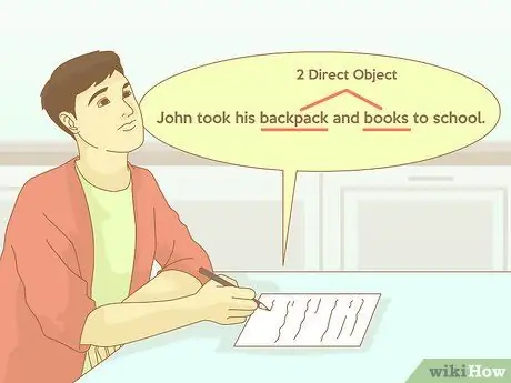 Найдите прямой объект Шаг 4