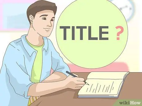 Назовите свой фанфикшн Шаг 1