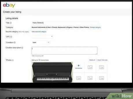 Продать подержанное пианино Шаг 3