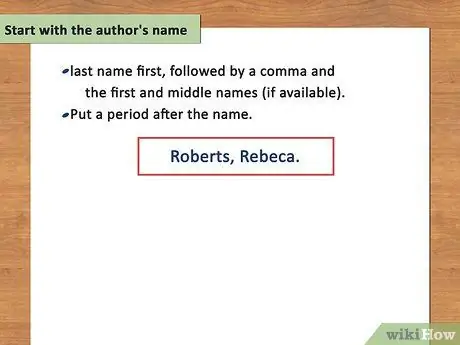 Цитируйте веб-сайт в формате MLA Шаг 1