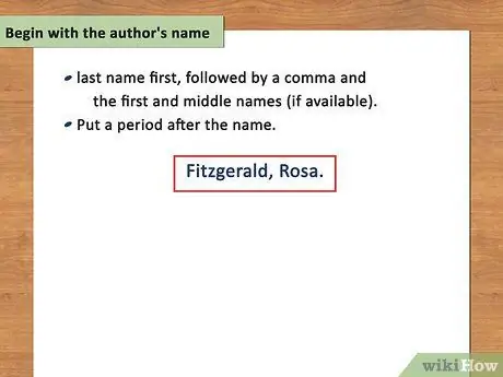 Цитируйте веб-сайт в формате MLA Шаг 7