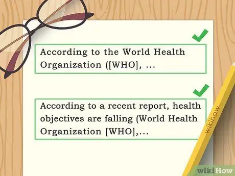 Укажите ВОЗ в APA Step 6