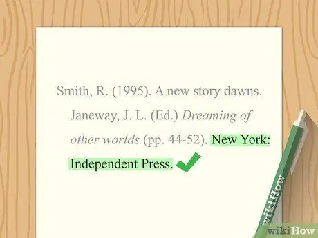 Цитируйте книгу в APA Step 13