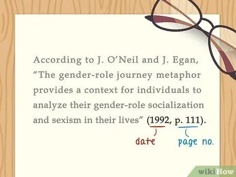 Цитируйте главу книги в APA Step 3