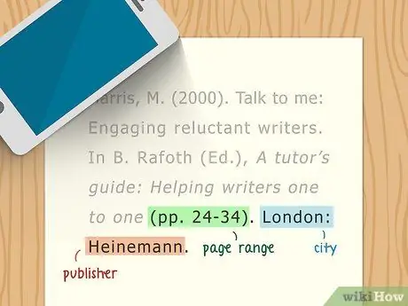 Цитируйте главу книги Шаг 11