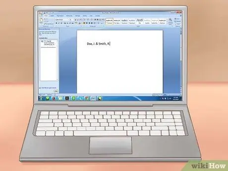 Цитируйте веб-сайт в APA, шаг 1