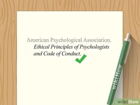 Приведите ссылку на Этический кодекс APA, шаг 12