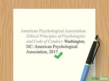 Приведите ссылку на Этический кодекс APA, шаг 13