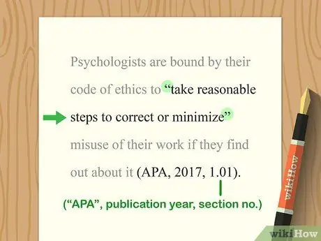 Приведите ссылку на Этический кодекс APA. Шаг 6