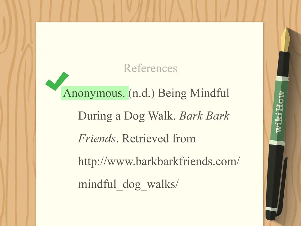 Как цитировать веб-сайт в APA без указания автора, даты или номера страницы