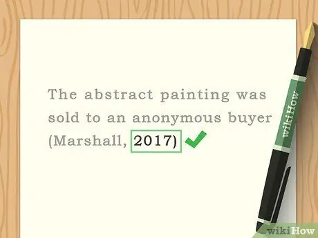 Цитируйте веб-сайт в тексте в APA Шаг 3