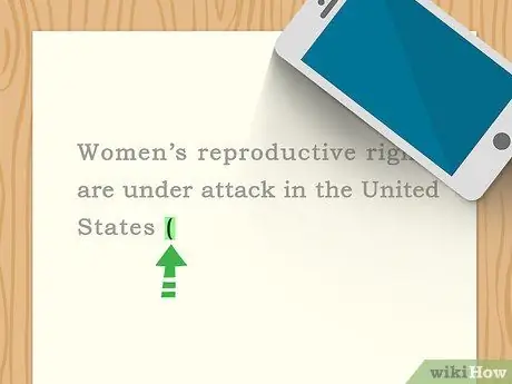 Цитируйте веб-сайт в тексте в APA. Шаг 9